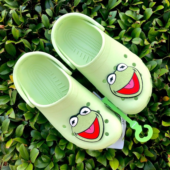 Disney Shoes - Disney Parks Muppets KERMIT the Frog Green Adult Size Crocs Clogs - NEW